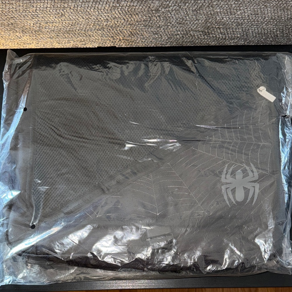 Black Marvel Spider-Man Web Design Messenger Bag